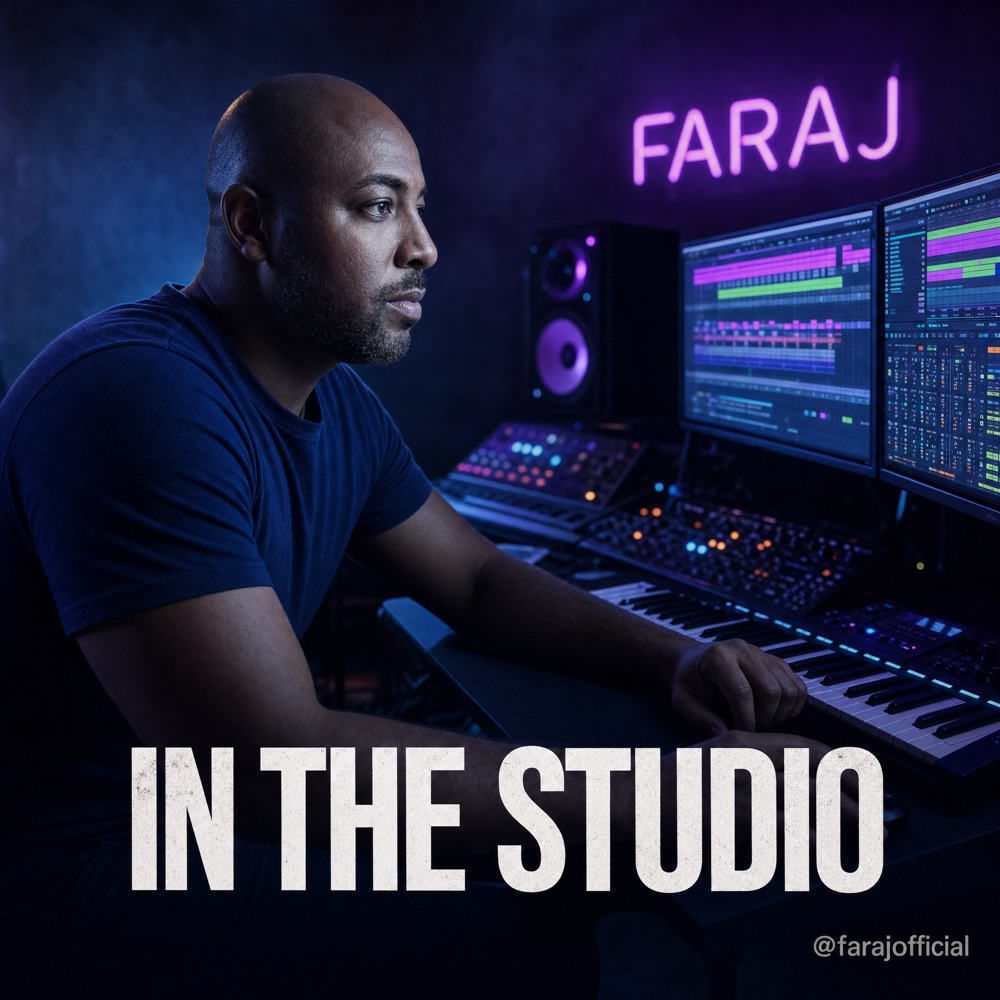 Faraj in the studio